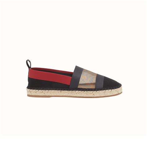 fendi black canvas espadrilles|Fendi handbags.